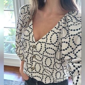 H&M print blouse
